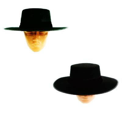  Шляпа с широкими полями черная 