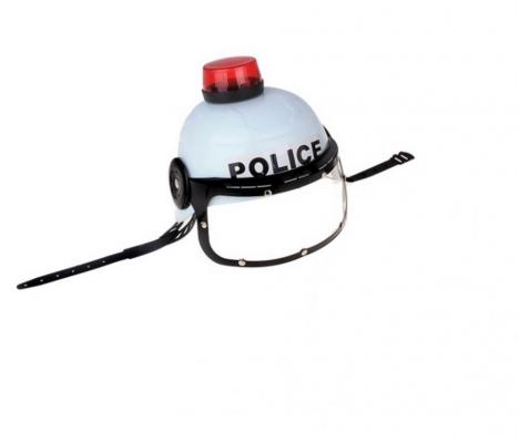  Шлем с забралом и мигалкой Police 