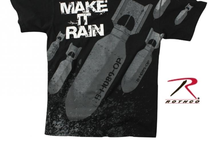 Черная футболка MAKE IT RAIN  ― магазин нужных товаров у нас есть все playera.ru Тел 8-495-741-86-12 a7418612@yandex.ru  тнп карнавал праздник отдых спорт дом одежда 