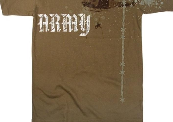 Винтажная коричневая футболка ARMY  ― магазин нужных товаров у нас есть все playera.ru Тел 8-495-741-86-12 a7418612@yandex.ru  тнп карнавал праздник отдых спорт дом одежда 