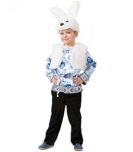 Детский костюм белого зайчика - купить 