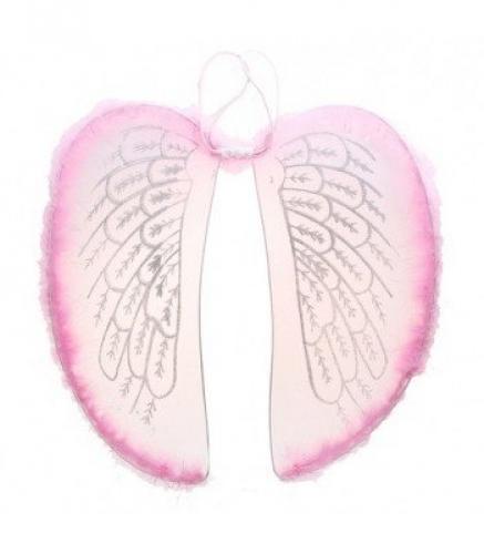 Розовые крылья ангела с блестками - купить 