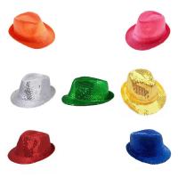  Шляпа Диско с блестяшками (разные цвета) 