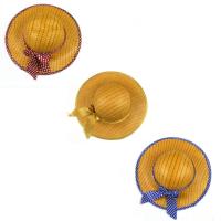  Шляпа плетенная дамская (разные цвета ленты) 