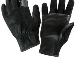 Кожаные черные перчатки 