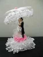  Свадебный сувенир - Жених и невеста под зонтиком Большие 