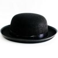  Шляпа малая черная (котелок) 