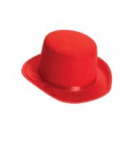  Шляпа Цилиндр (красный фетровый) 