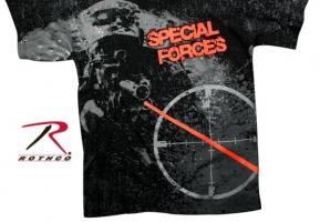 Винтажная черная футболка SPECIAL FORCES 