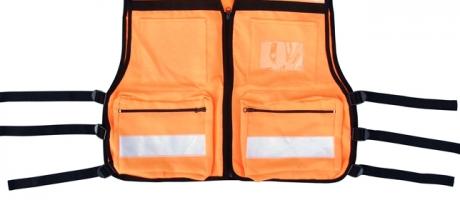 Оранжевый жилет безопасности E.M.S 