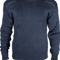 Шерстяной синий свитер COMMANDO 