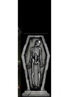 Готическое надгробие Скелет в гробу