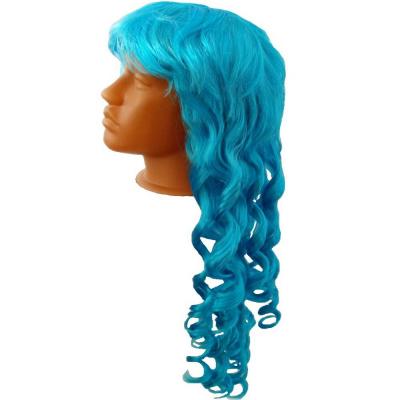  Парик кудряшки цветные-синий 