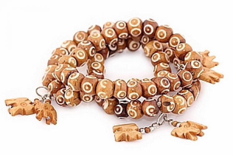 Украшение  Браслет кость буйвола(набор из 3)№12