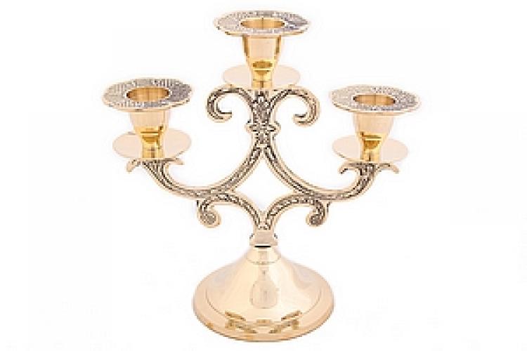 Подсвечник (полиш) на 3 свечи №20