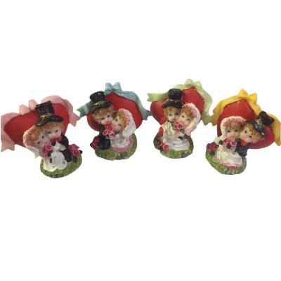  Фигурка жених и невеста - дети на фоне сердца (штучно) 