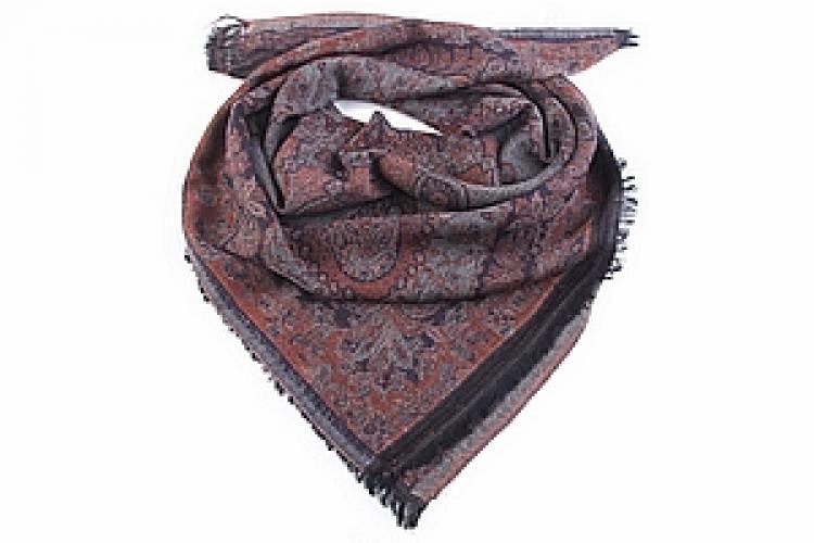 Платок двухсторонний (шерсть 100%) №113