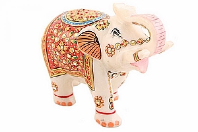 Статуэтка слон мраморный   №47