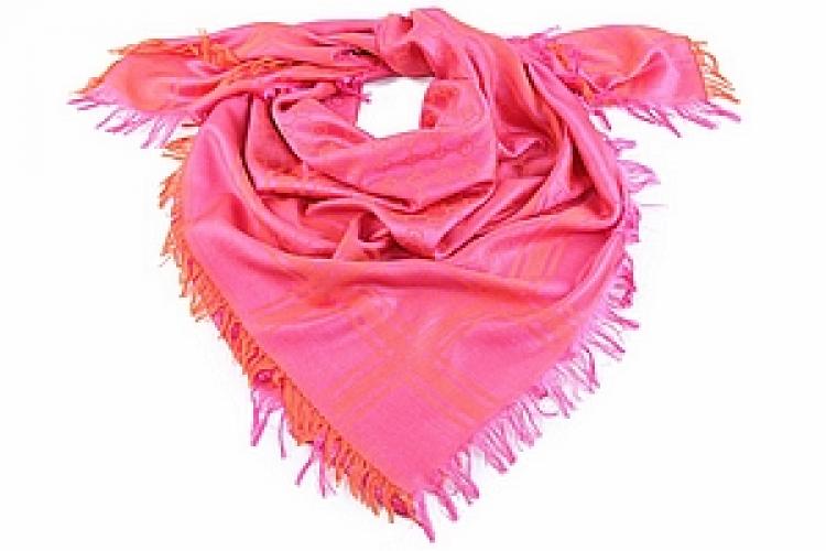 Платок двухсторонний(шерсть 50% шелк 50%) №108