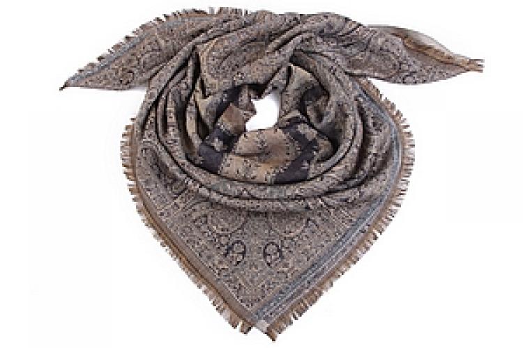 Платок двухсторонний (шерсть 100%) №103