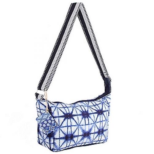 Сумка хлопок "Индиго"  с декор. отделкой №3