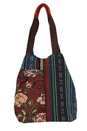 Сумка хлопок с декор. отделкой №22