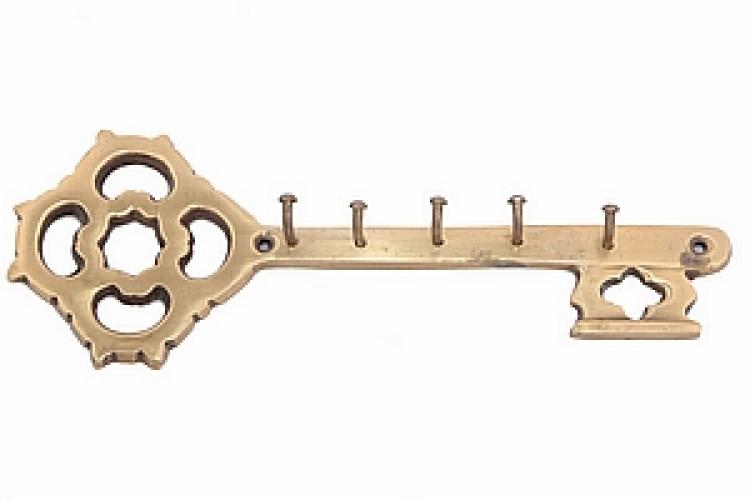 Вешалка для одежды "Ключ" (антик) №41