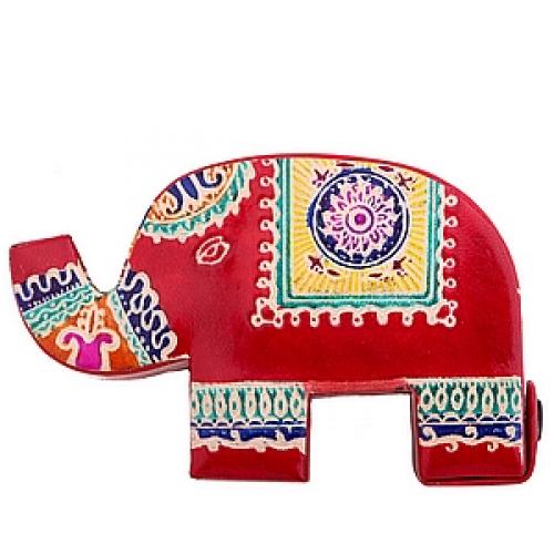 Копилка под мелочь  натуральная кожа  ручной принт №25