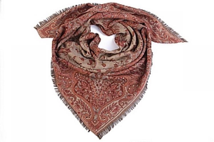 Платок двухсторонний (шерсть 100%) №166