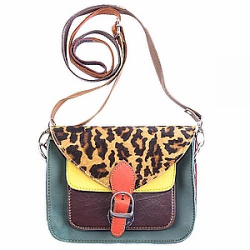 Сумка натуральная кожа через плечо в ассортименте №66