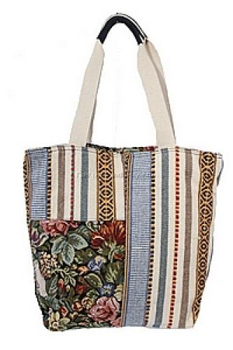 Сумка хлопок с декор. отделкой №195