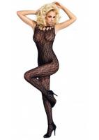 Сетчатое черное платье с блестками